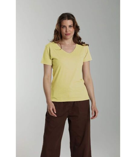 Tee shirt col v manches courtes femme Maddy Popcorn| Gerard Pasquier