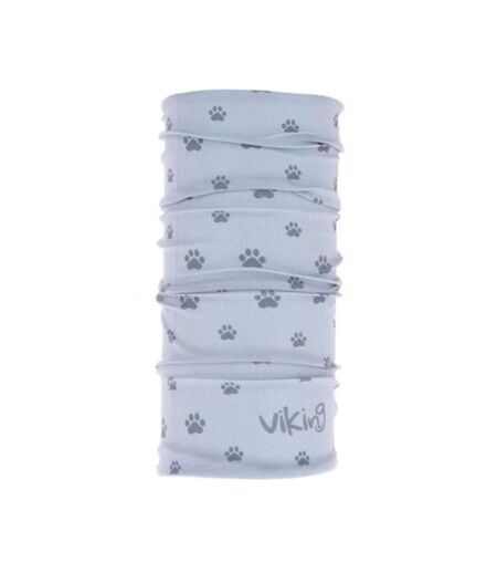 Childrens/kids Paw Print Snood One Size Grey Viking