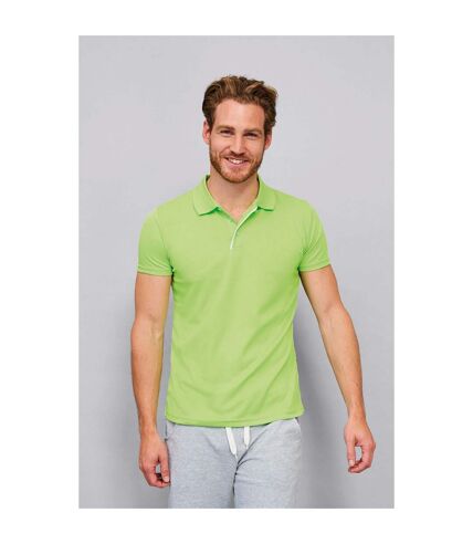 SOLS Mens Performer Short Sleeve Pique Polo Shirt (Apple Green) - UTPC2162