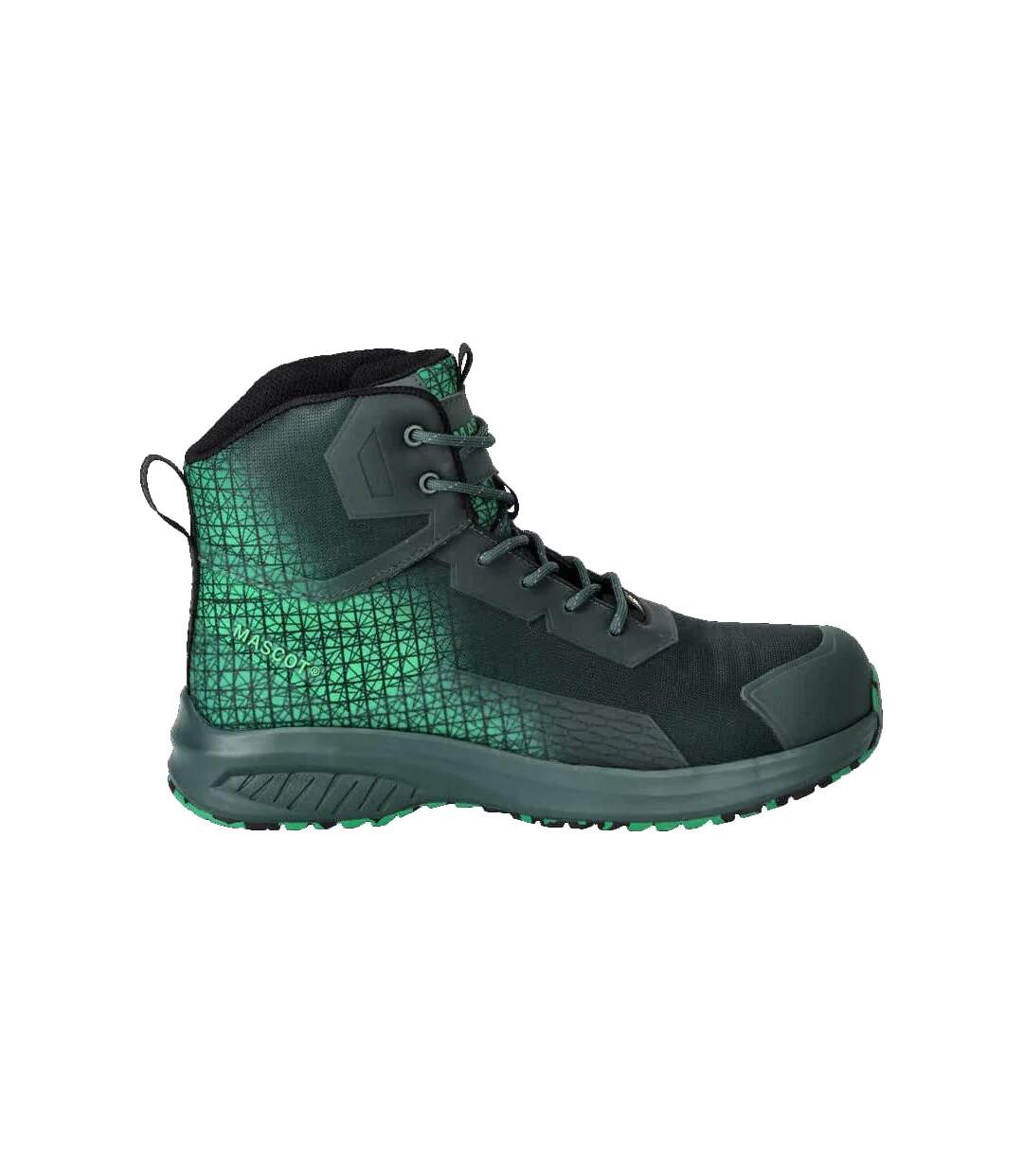 Unisex Adult Footwear Accelerate Safety Boots Green Grass Green Mascot-1