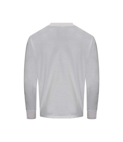 Awdis Unisex Adult Oversized Long-Sleeved T-Shirt (White)