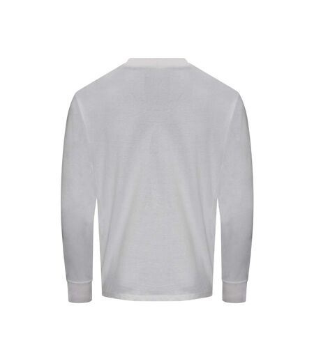 Awdis Unisex Adult Oversized Long-Sleeved T-Shirt (White)