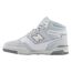 Womens/ladies 650 Leather High Top Trainers Light Grey New Balance-2