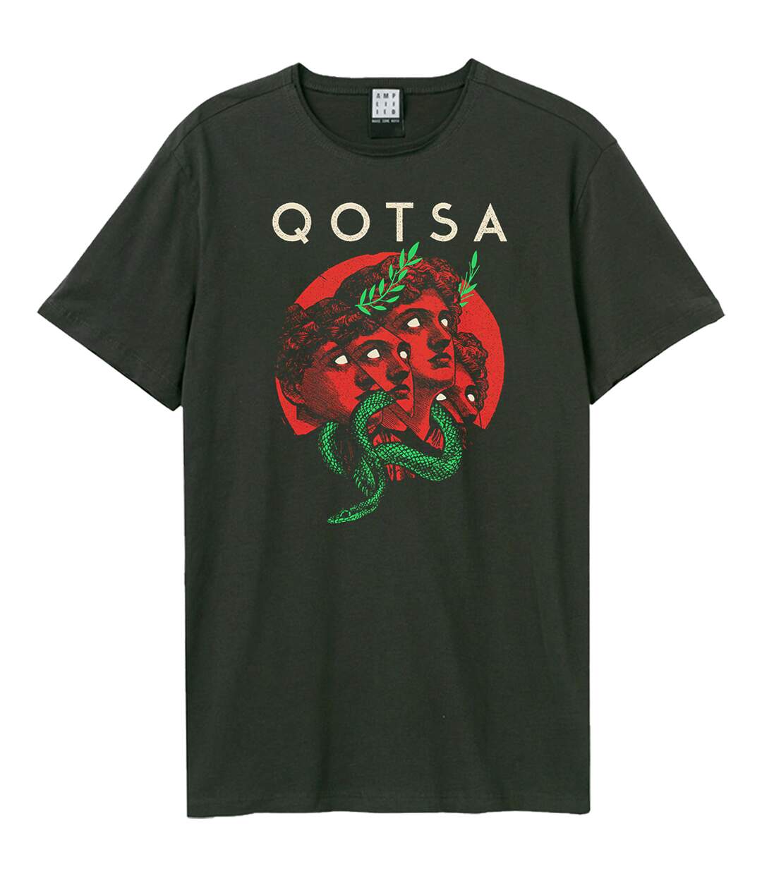 T-shirt Serpent Goddess Adulte Charbon Amplified-1