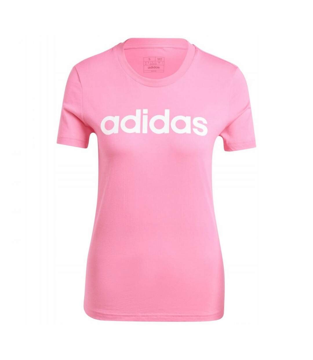T-shirt Détente Style Logo Essentials Femme Rose Adidas-2