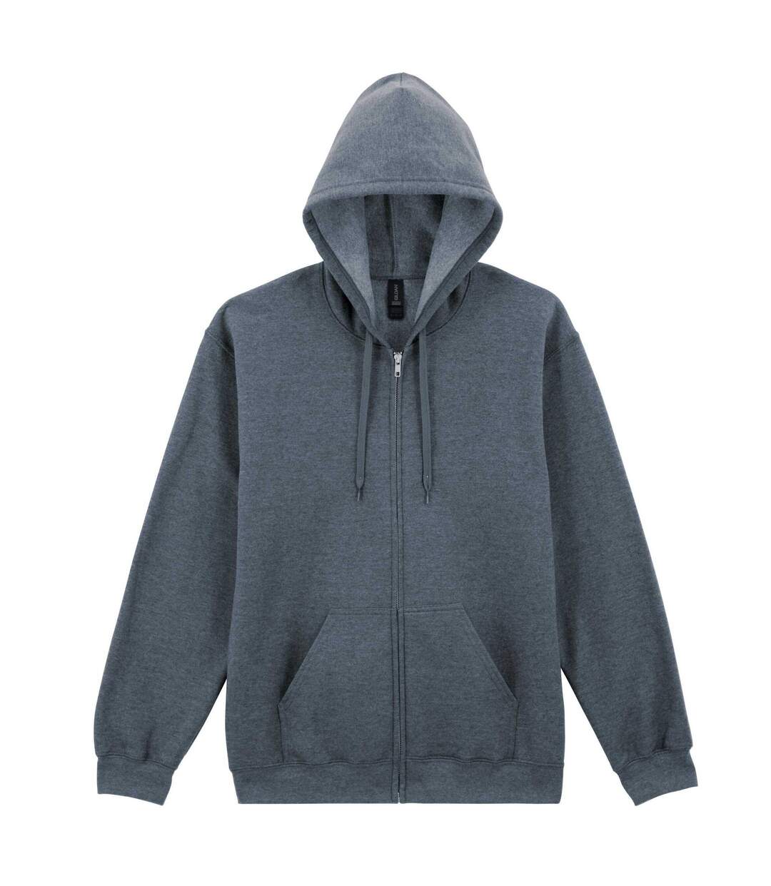Veste À Capuche Adulte Gris Foncé Chiné Gildan-1