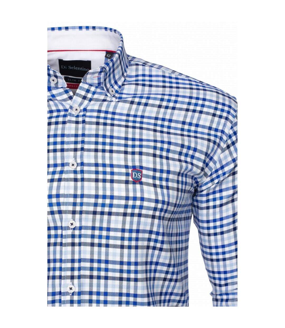 Chemise Motif/style À Carreaux Vincent Homme Rose Di Selentino-2