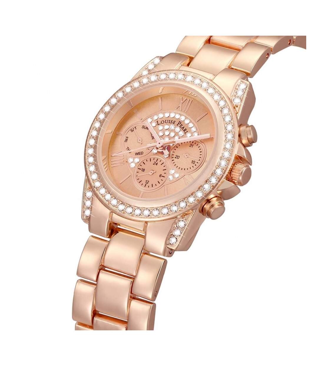 Montre Femme Louise Pearl ornée de Cristaux Swarovski® Rosé LP20