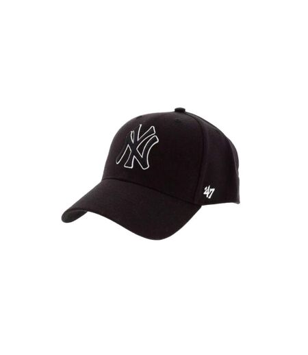 Casquette De Baseball Motif/style New York Yankees Mvp Blanc Noir 47