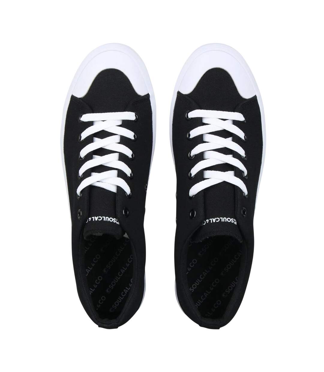 Baskets Homme Noir Blanc SoulCal-3