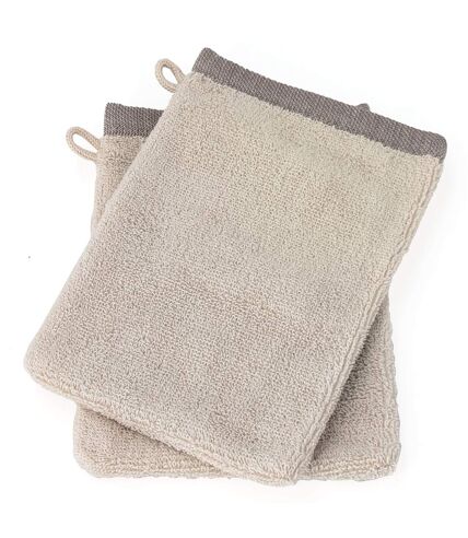 Gant de toilette absorbant coton FEUILLE