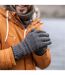Heat Holders - Gants homme doublés polaire hiver tricot épais coupe-vent - 2 paires-4