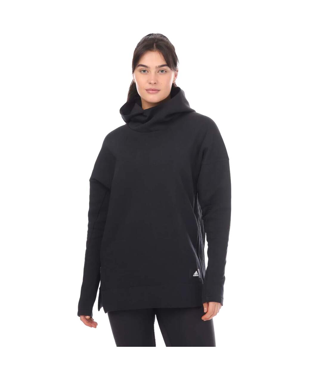 Sweat à capuche mission victory femme noir Adidas-1