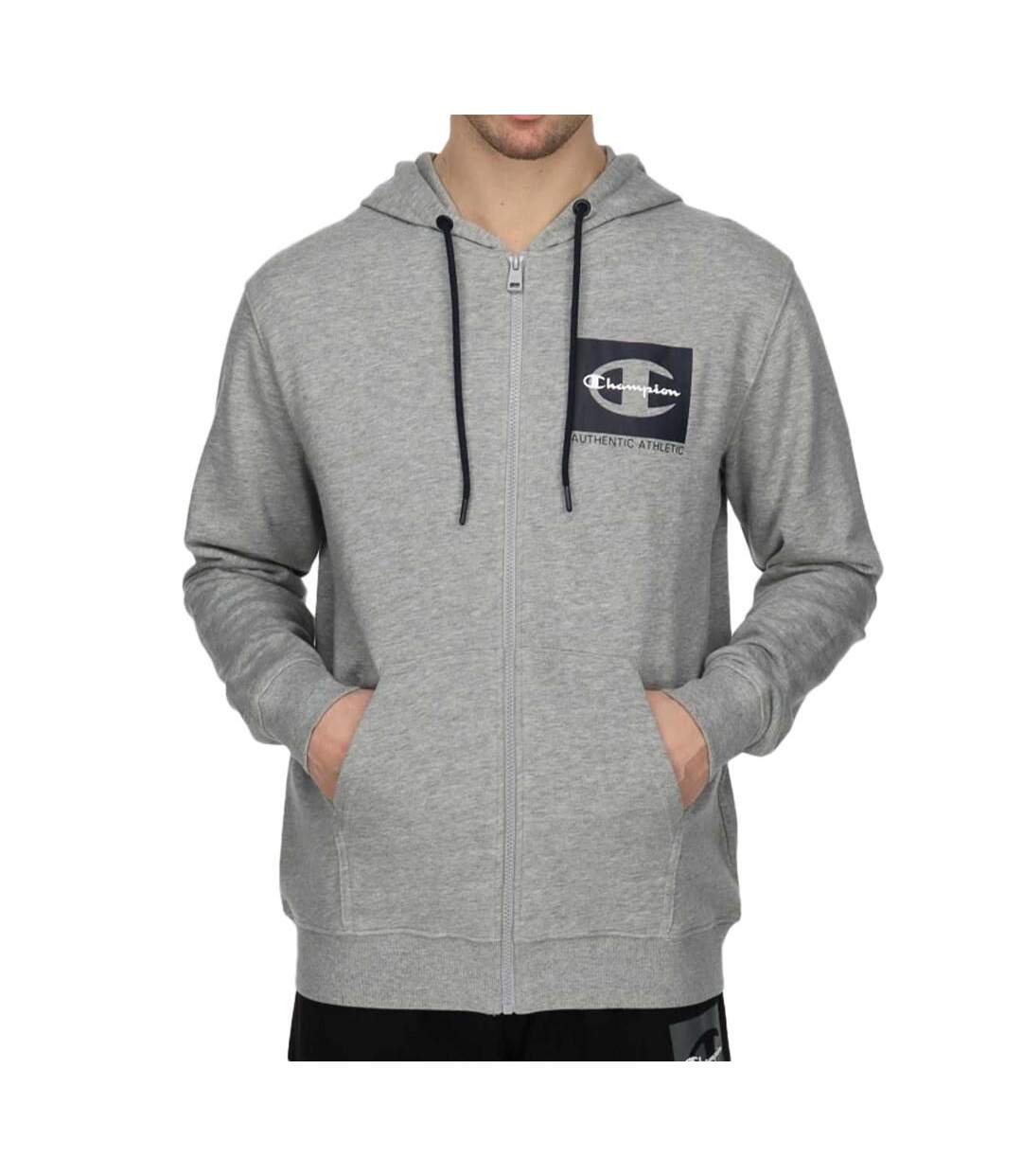 Sweat Zippée Gris Homme Champion Classic Label - L-1