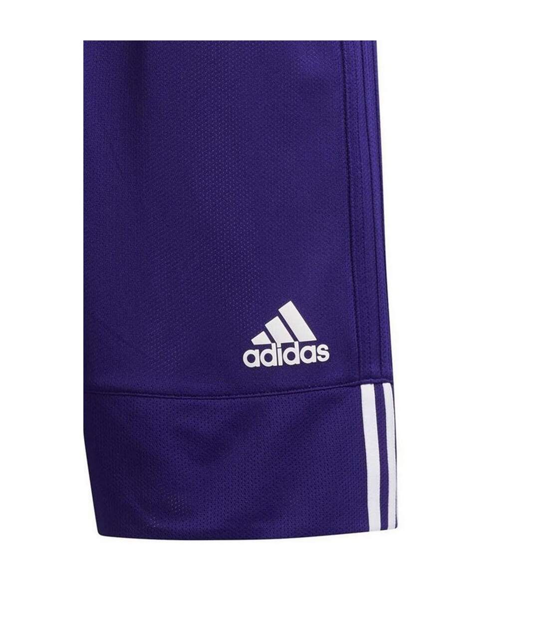 Short De Basket Motif/style Logo Homme Violet Blanc Adidas-4