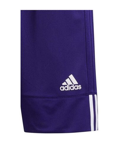 Short De Basket Motif/style Logo Homme Violet Blanc Adidas