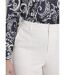Pantalon droit tailleur fluide taille élastiquée-3