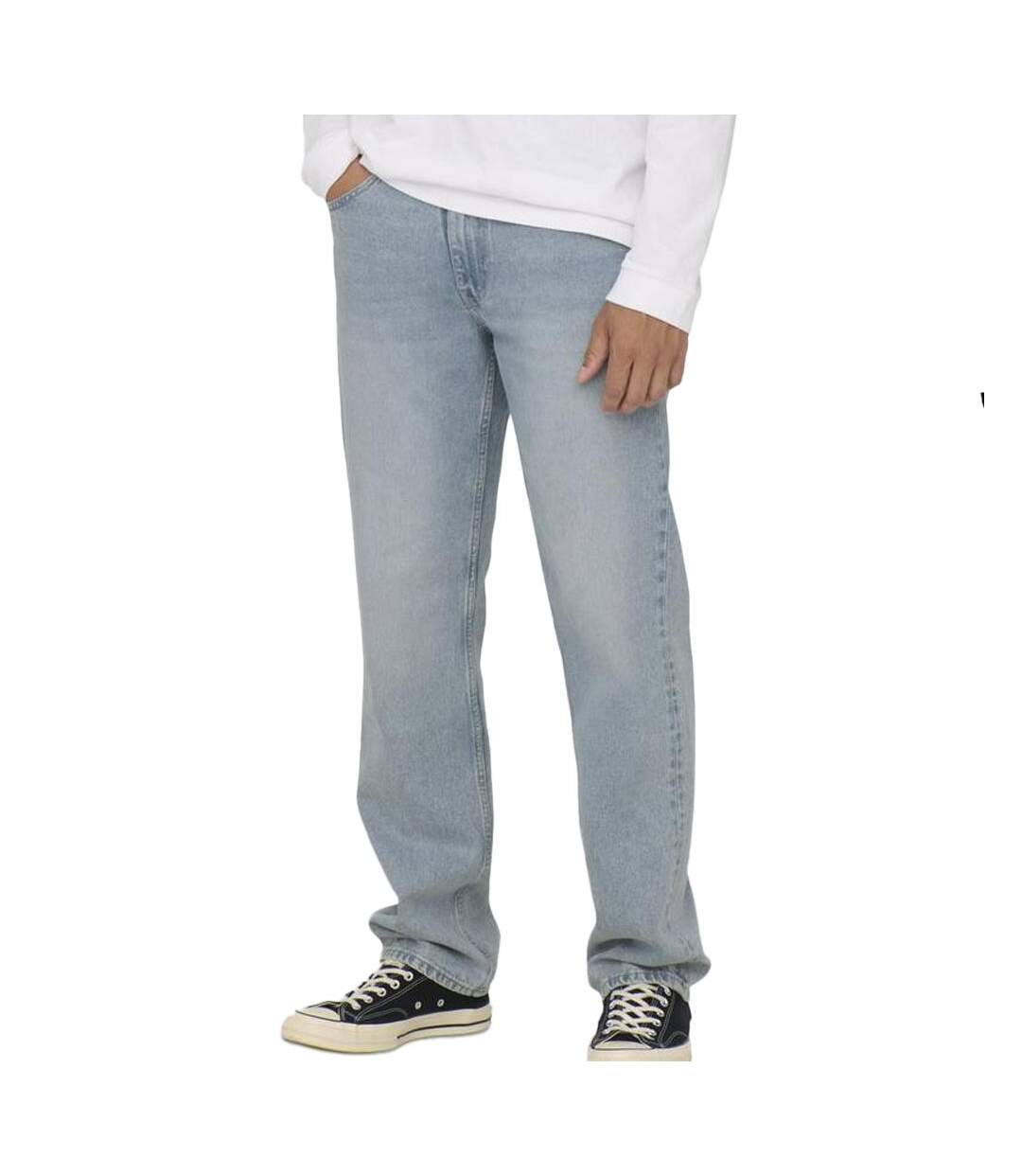 Jean Droit Bleu Homme Only & Sons Sedge - W28-L32-1