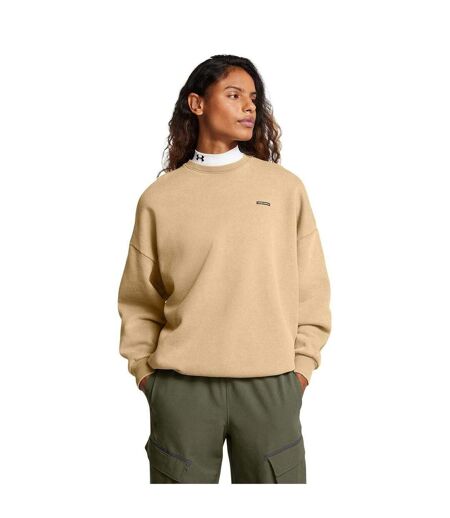 Unisex Adult Crew Neck Oversized Sweatshirt Brown Under Armour