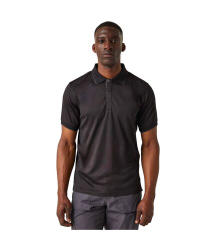 Polo navigate homme noir / gris phoque Regatta