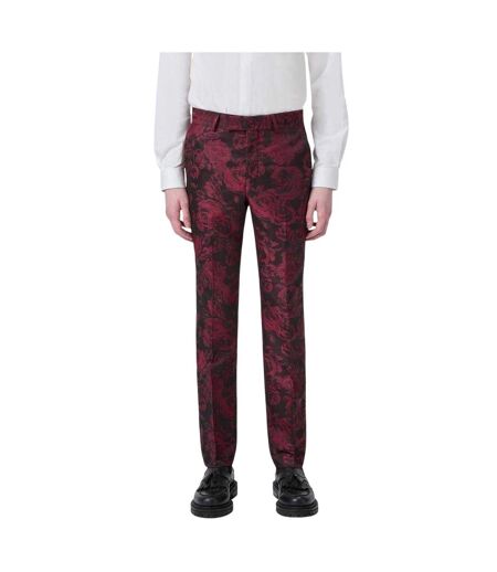 Pantalon Motif/style Floral Homme Rose Rouge Vert Citron Twisted Tailor