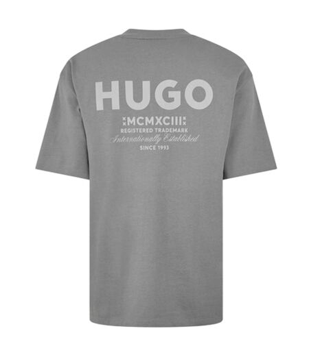 T-shirt Motif/style Imprimé Au Dos Mcmxciii Homme Gris Moyen Hugo