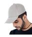 Atlantis Liberty Six Buckle Brushed Cotton 6 Panel Cap (White) - UTAB194