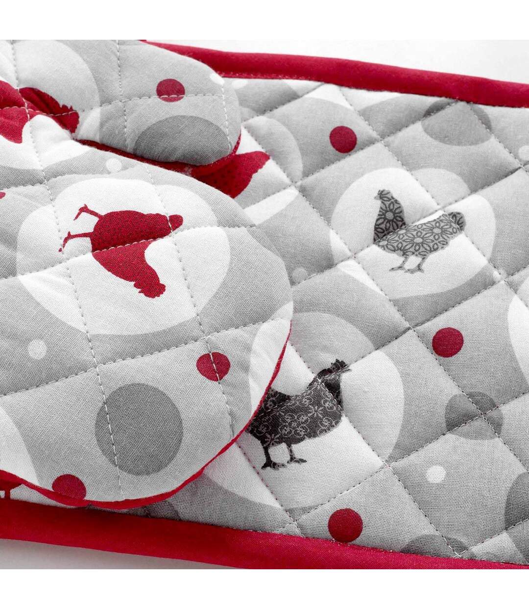 Gant & Manique Imprimé Suzette 28cm Rouge-2