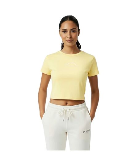T-shirt Court Motif/style 1 Femme Crème Jack Wills