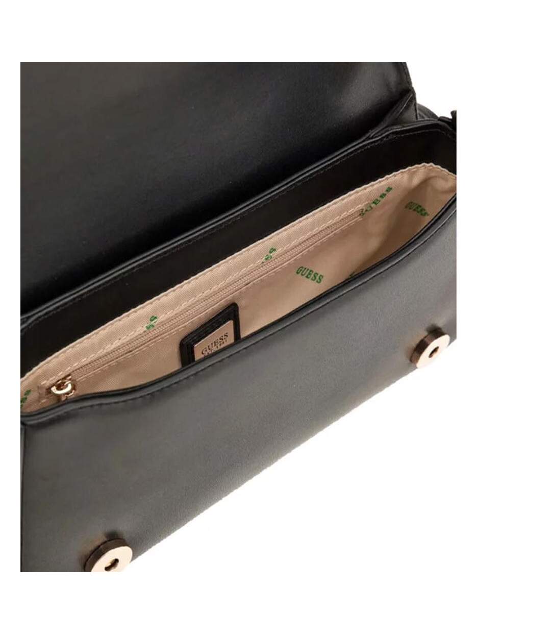 Sac à main noir femme guess mietta - taille unique-3
