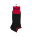 Pack Of 2  Mens Cotton Blend Ankle Socks  Black Hugo-4