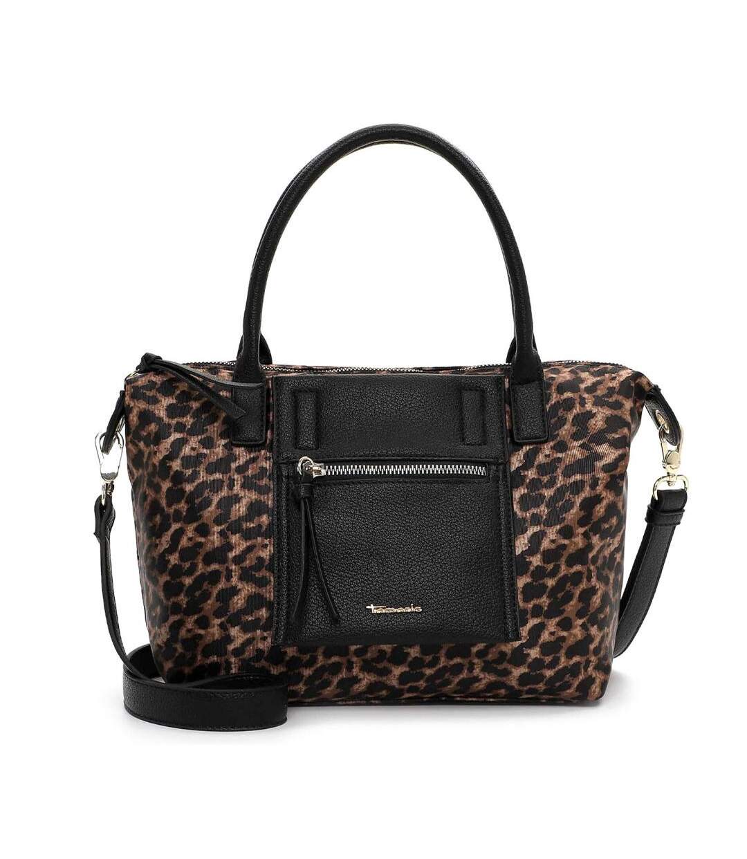 Sac à bandoulière noir/léopard femme tamaris 33522-1