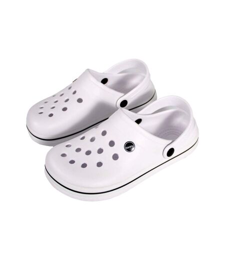 Unisex Adult Contrast Detail Clogs White Keanu