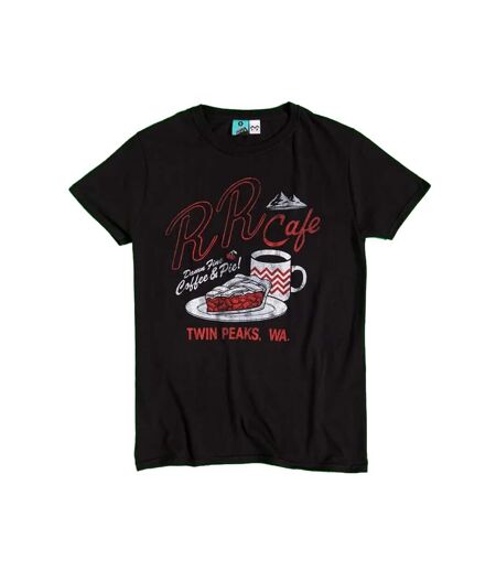 Unisex Adult Rr Cafe T-shirt Black Twin Peaks