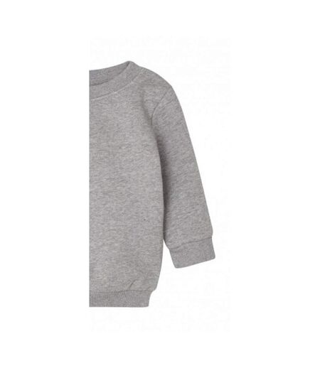 Sweat essential bébé gris chiné chiné Babybugz