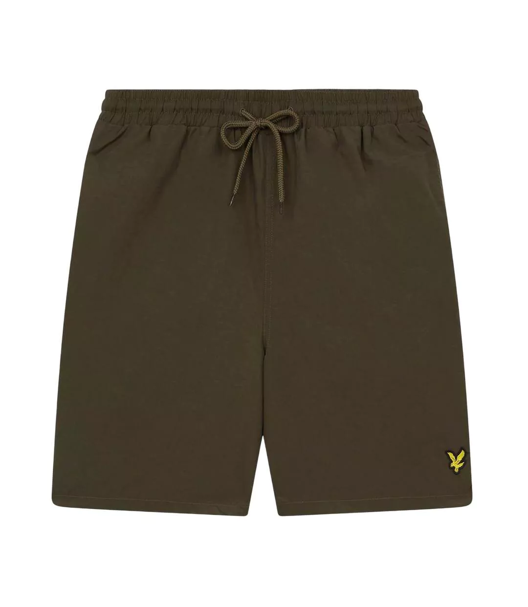 Mens Plain Swim Shorts Olive Lyle & Scott-2