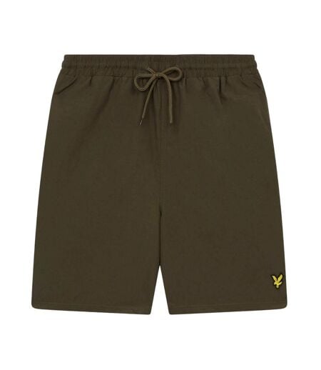 Mens Plain Swim Shorts Olive Lyle & Scott