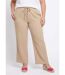 Pantalon large tendance, gaze de coton-1