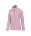 Womens/ladies snowdon melange fleece top light pink Mountain Warehouse