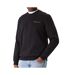Sweat noir homme tommy hilfiger linear crew-1