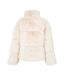 Womens/ladies Faux Fur Puffer Jacket Cream Jack Wills-2