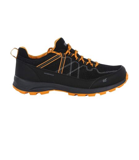 Chaussures de marche samaris lite homme noir / orange feu Regatta