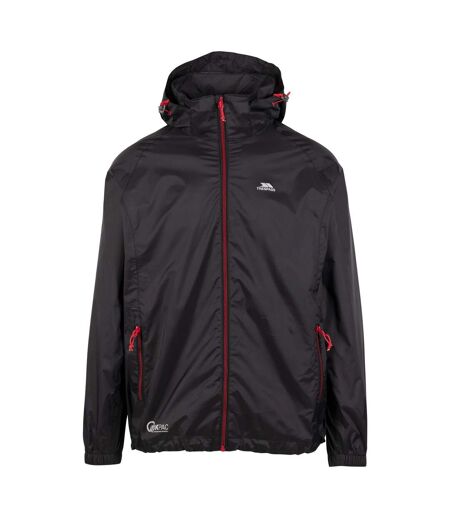 Qikpac x unisex packaway jacket black/red Trespass