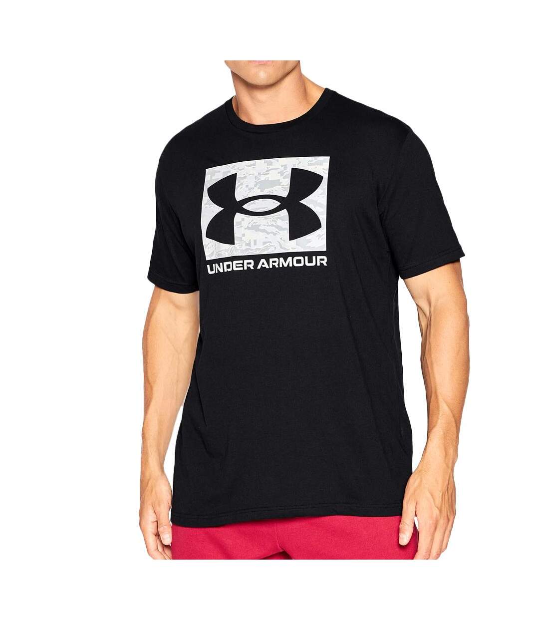 T-Shirt Noir Homme Under Armour Camo Boxed - L-1