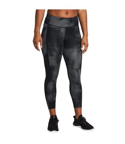Womens/ladies launch printed leggings black Under Armour