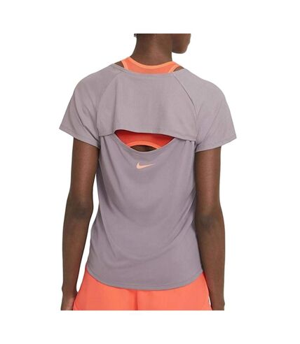 T-shirt Mauve Femme Nike Clash Miler - L