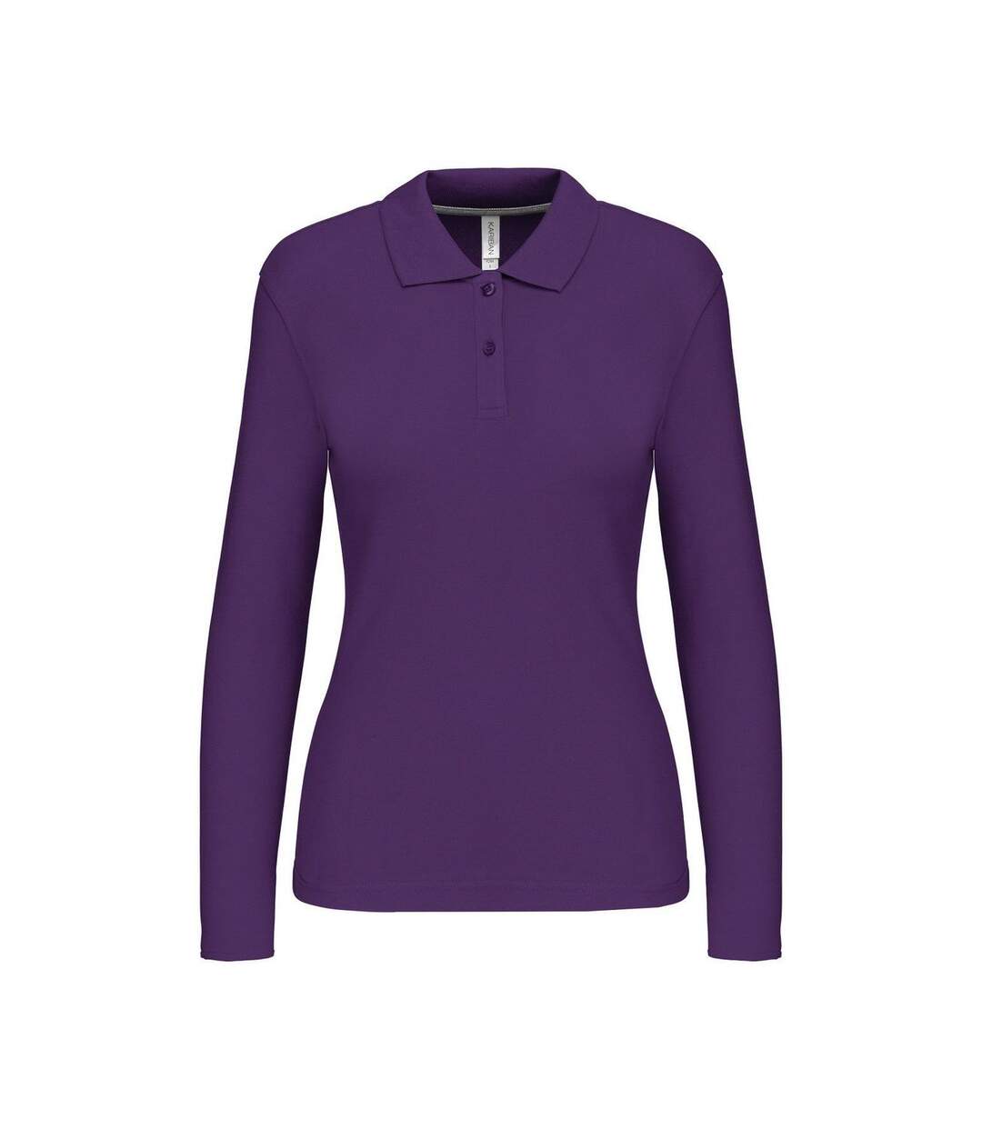 Polo manches longues - Femme - K244 - violet