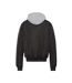 Blouson noir schott pastron amovible-2