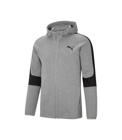 Sweat zippé gris homme puma evostripe core - l