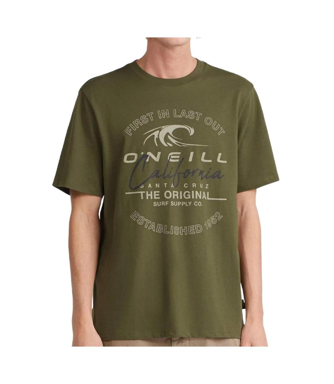 T-Shirt kaki homme o'neill cali wave-1
